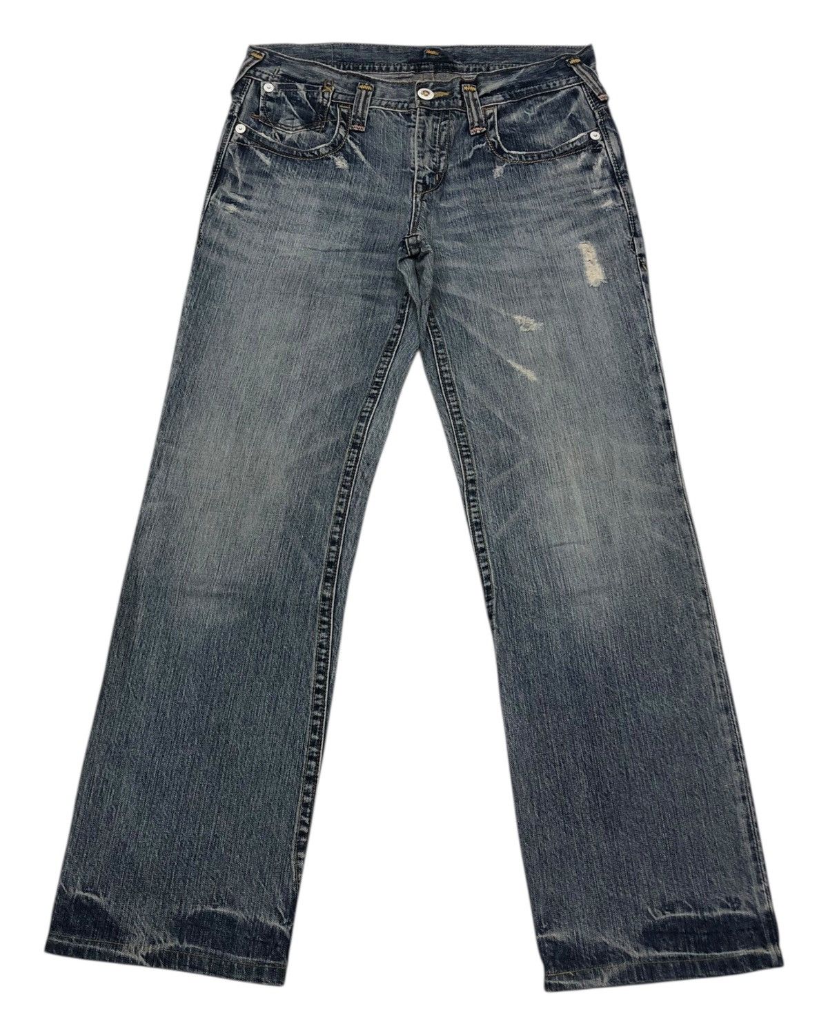 Hysteric Glamour × Japanese Brand × Vintage SICK DENIM BRAPPERS SELVEDGE DISTRESSED DENIM JEANS Size US 32 / EU 48 - 1 Thumbnail