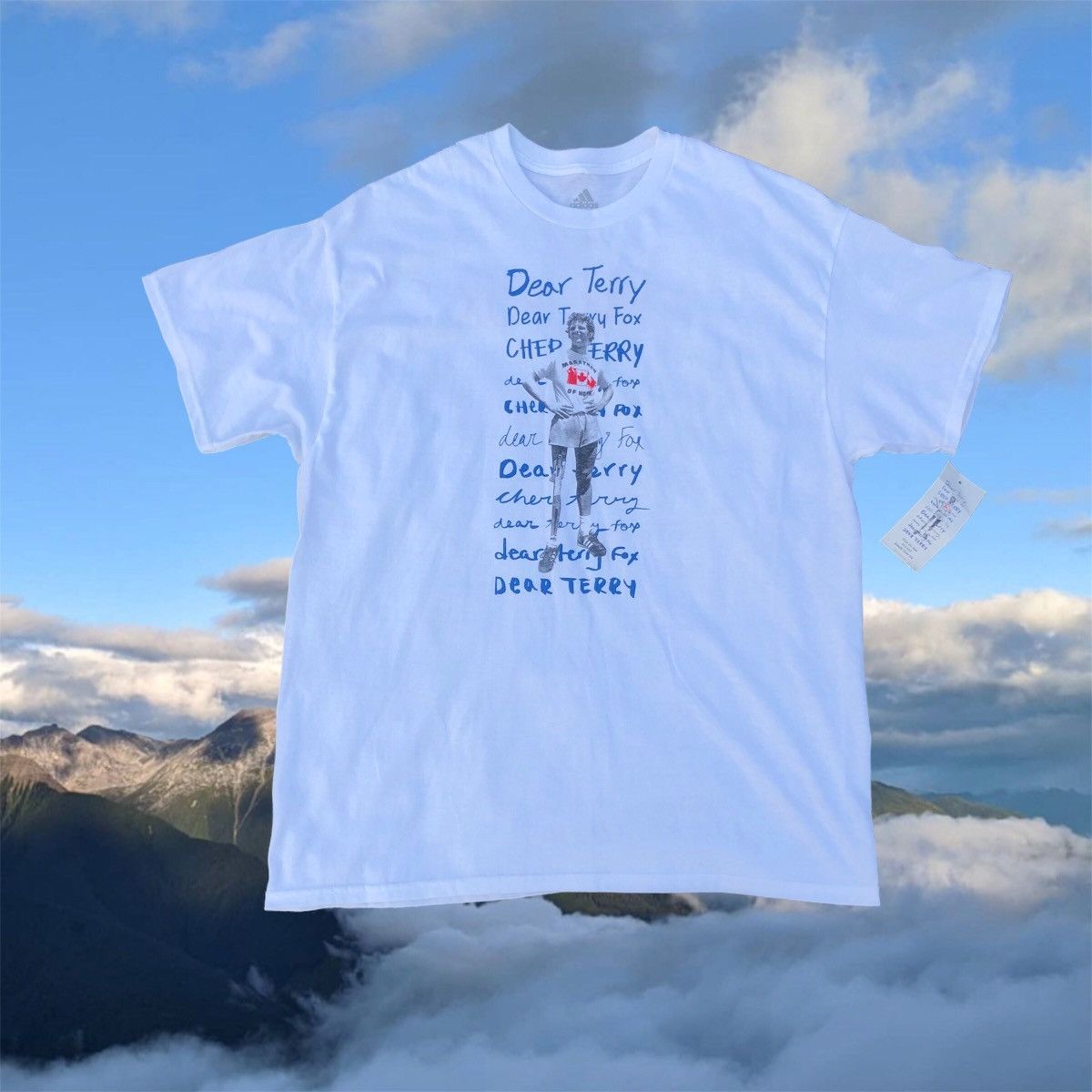 Adidas adidas dear terry fox tribute short sleeve shirt Size US XL / EU 56 / 4 - 1 Thumbnail