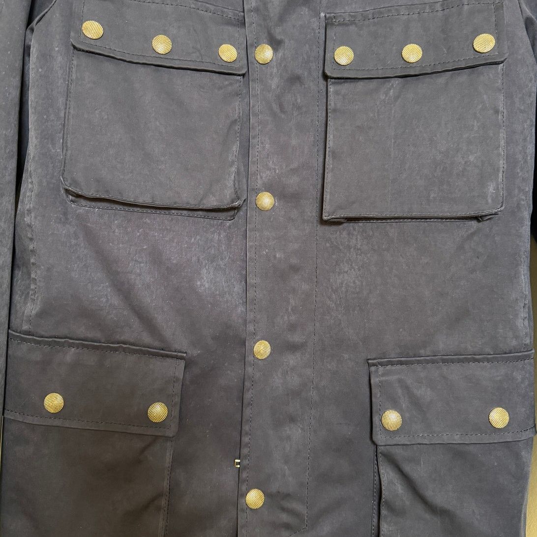 Etro Etro NWT Chrore Jacket Blue Utility with Lambskin Collar Size US L / EU 52-54 / 3 - 7 Thumbnail