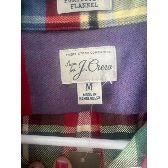 Designer J. Crew Mens Plaid Flannel Shirt Long Sleeve Button-Up Multi Size US M / EU 48-50 / 2 - 3 Thumbnail
