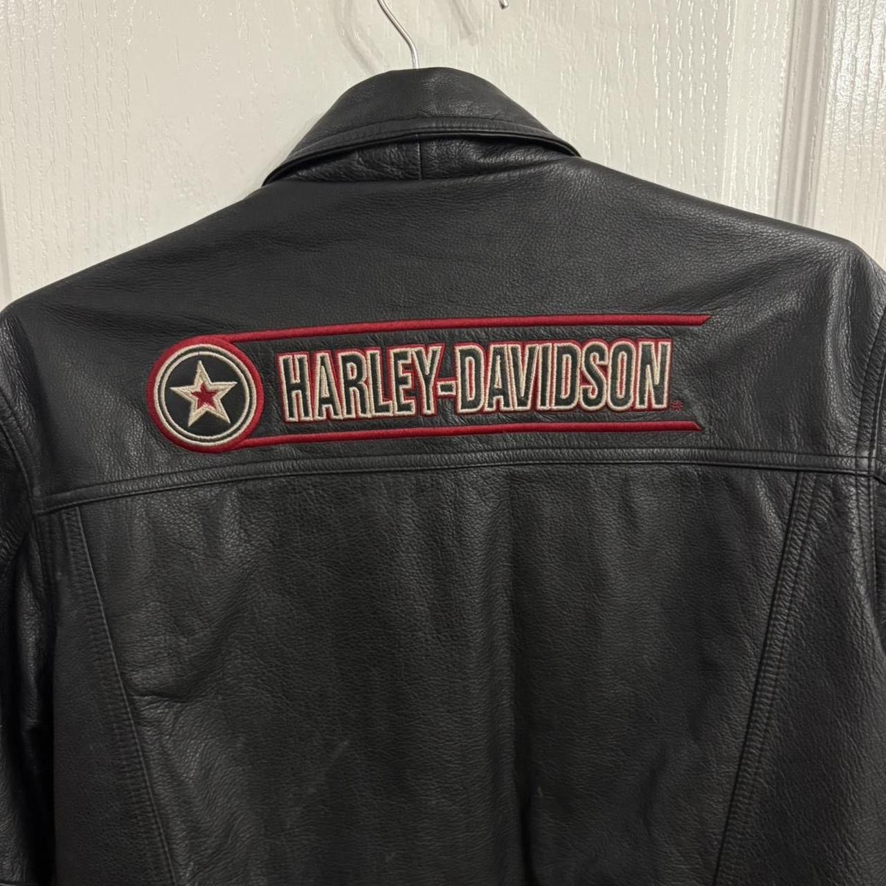 Harley Davidson Harley Davidson leather jacket with red accents Size L / US 10 / IT 46 - 8 Thumbnail