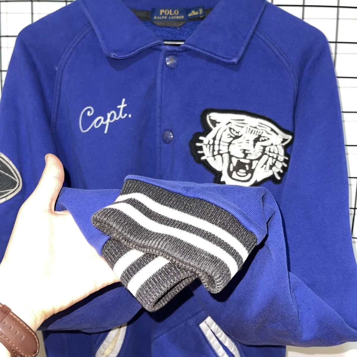 Polo Ralph Lauren × Vintage Polo Ralph Lauren New York Capt Tiger Varsity Size US XL / EU 56 / 4 - 10 Thumbnail