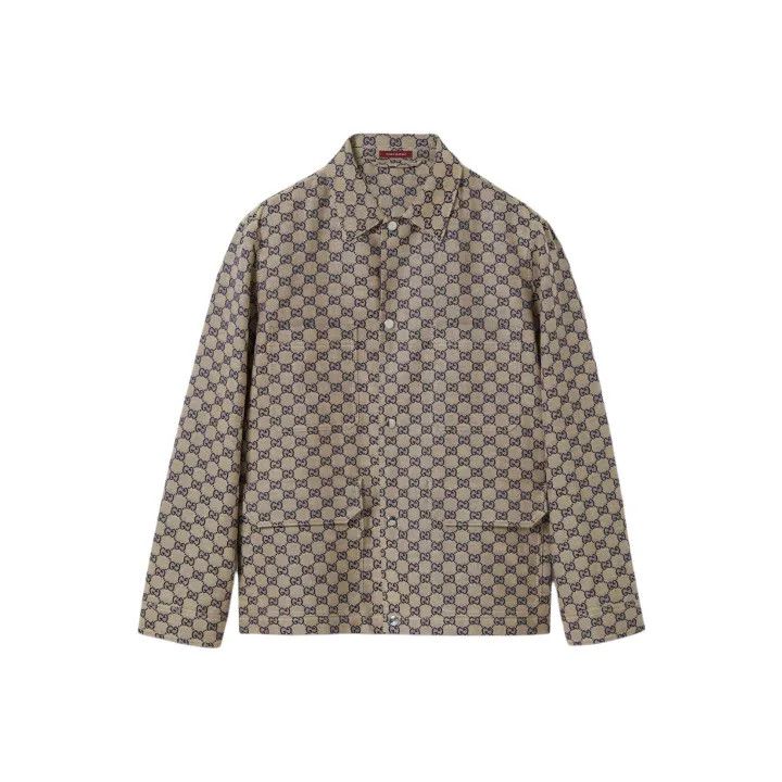 Gucci GUCCI Lido Logo Print Long Sleeve Jacket Size US L / EU 52-54 / 3 - 1 Thumbnail