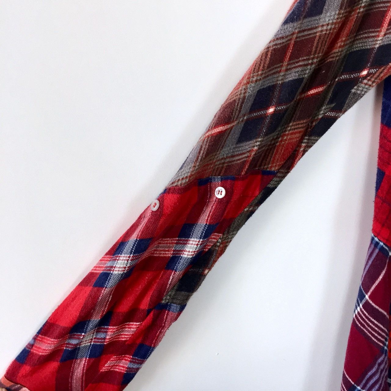 Needles REBUILD BY NEEDLES FW16 PATCHWORK FLANNEL SHIRT Size US M / EU 48-50 / 2 - 3 Thumbnail