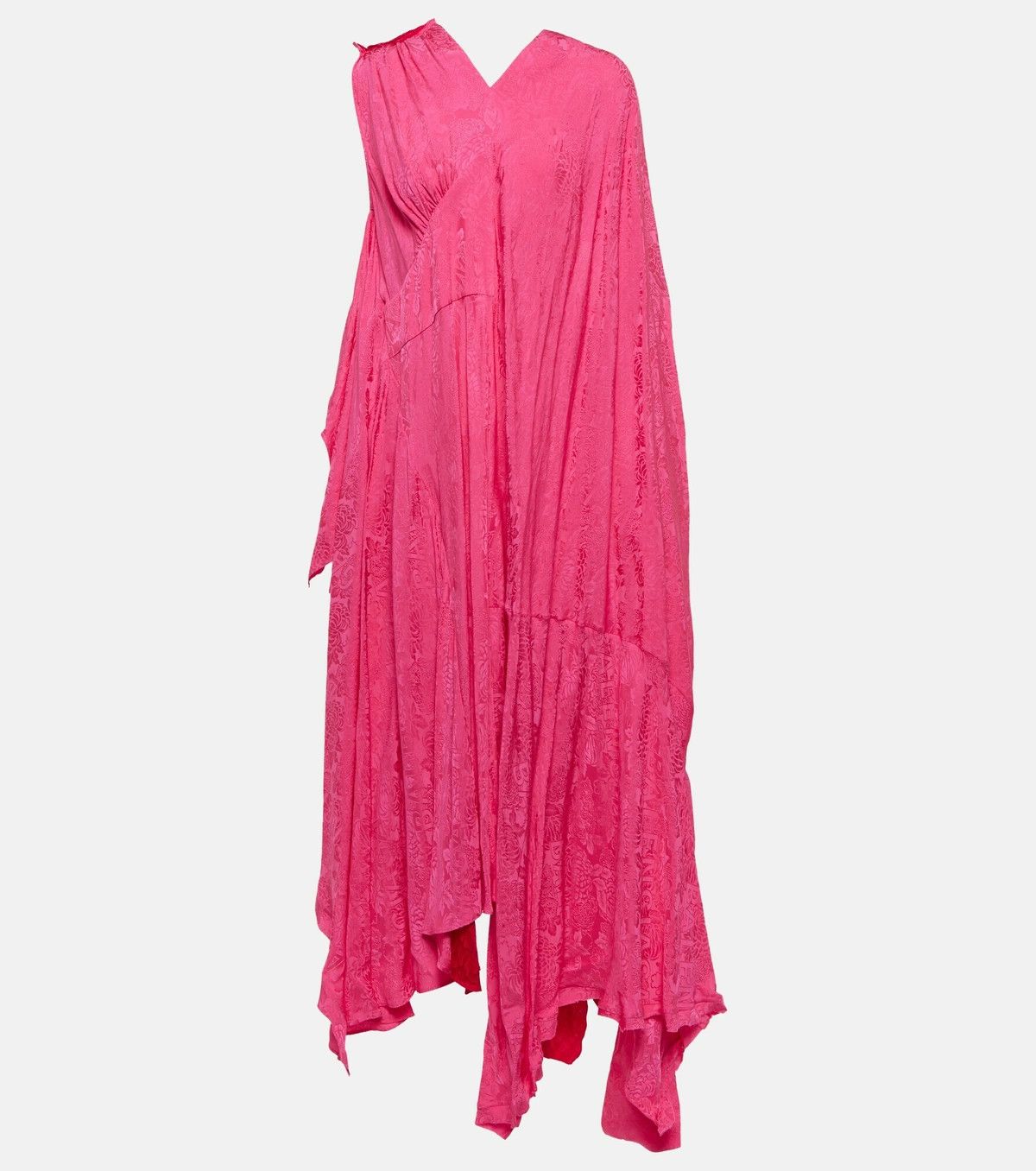 Balenciaga o1la1rc1a1024 Asymmetric Dress in Pink/Red Size XS / US 0-2 / IT 36-38 - 1 Thumbnail