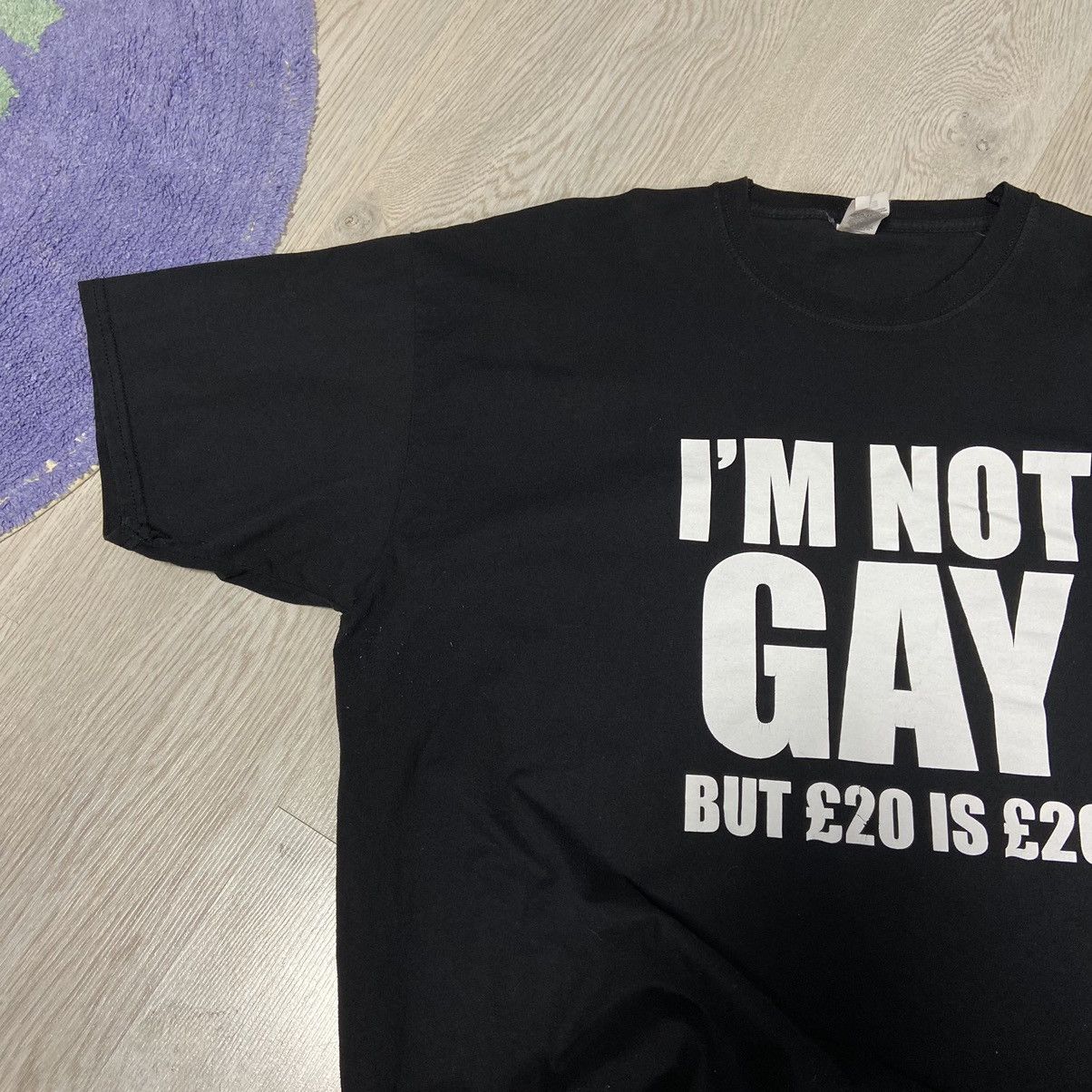Vintage 📌 Vintage Adult “I’m not Gay” Humor Y2K Tee Size US XXL / EU 58 / 5 - 7 Thumbnail