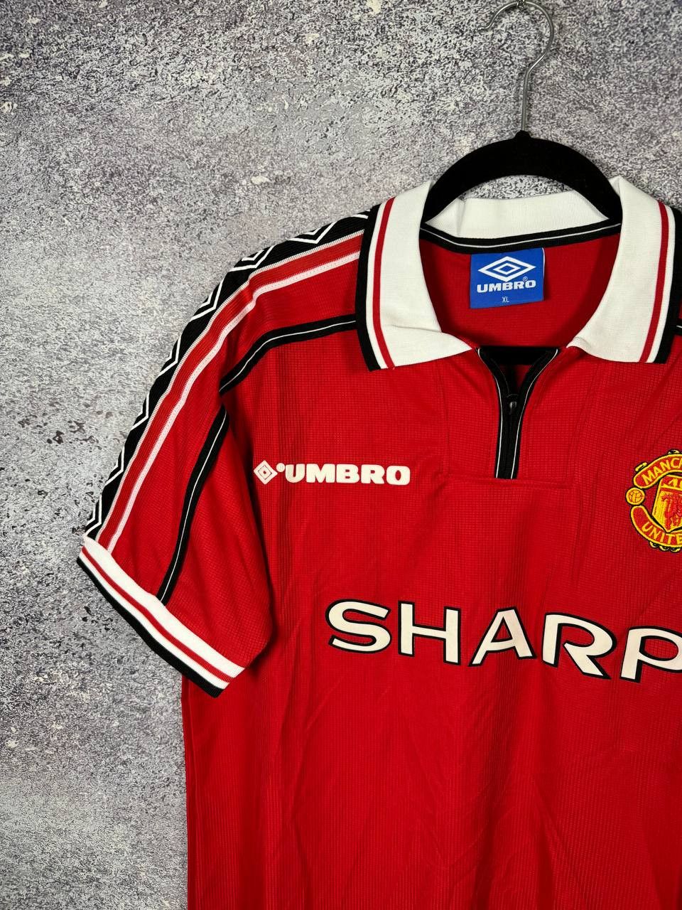 Other 90's Vintage Manchester United 1998 Soccer Jersey Large Size US L / EU 52-54 / 3 - 3 Thumbnail