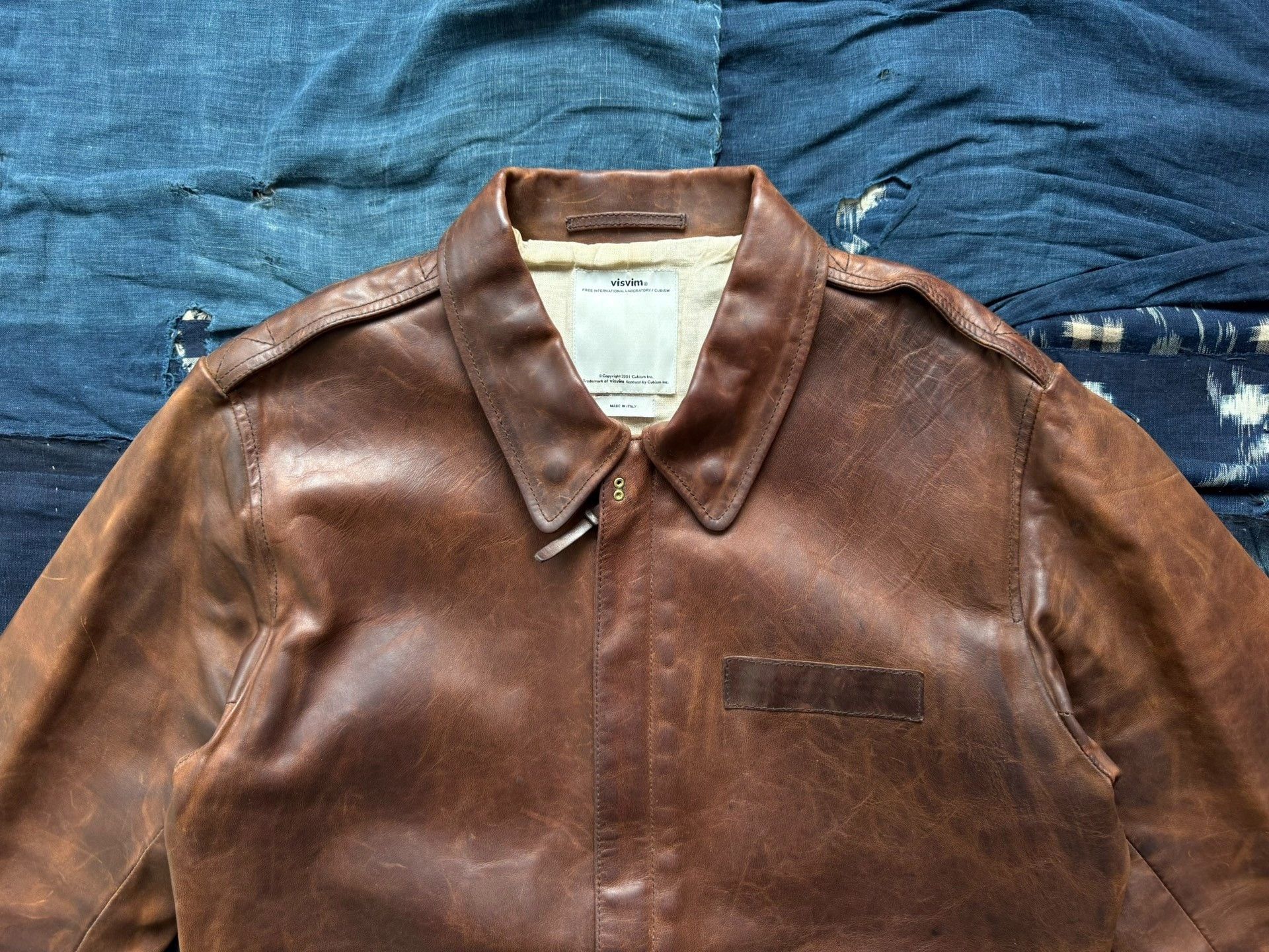 Visvim VISVIM 12AW ELMENDORF A2 Horse Leather Jacket Size US XXS / EU 40 - 4 Thumbnail
