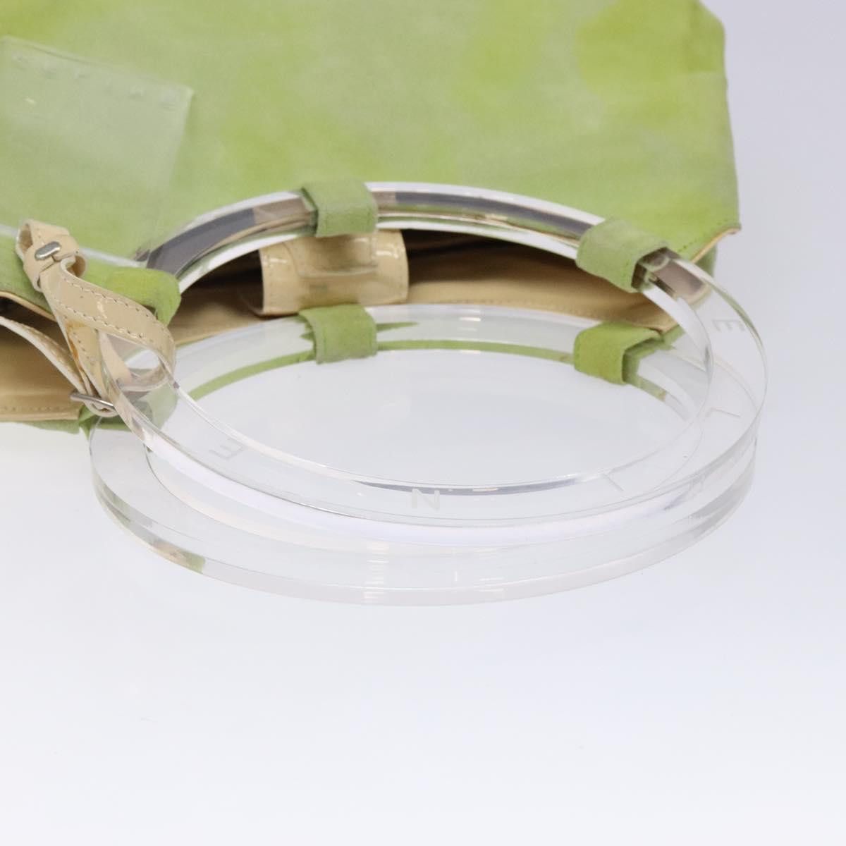 Celine CELINE Hand Bag Suede Silver Light Green Size ONE SIZE - 7 Thumbnail