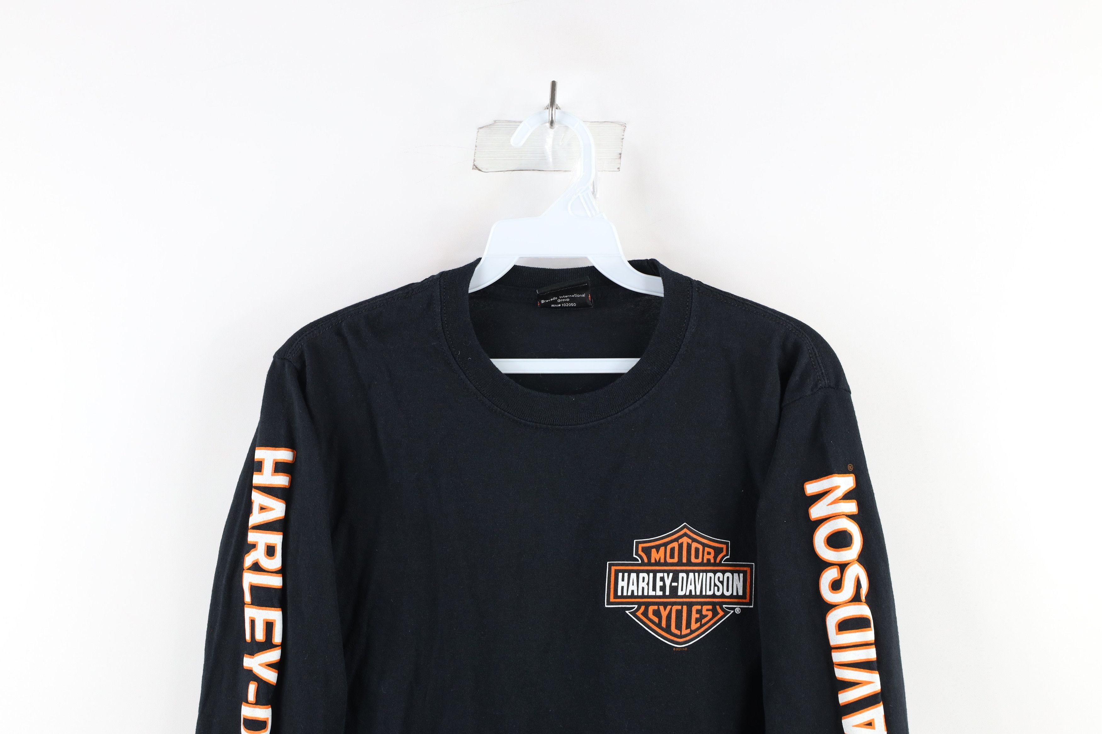 Harley Davidson Vintage Harley Davidson Spell Out Long Sleeve T-Shirt Black Size US S / EU 44-46 / 1 - 2 Thumbnail