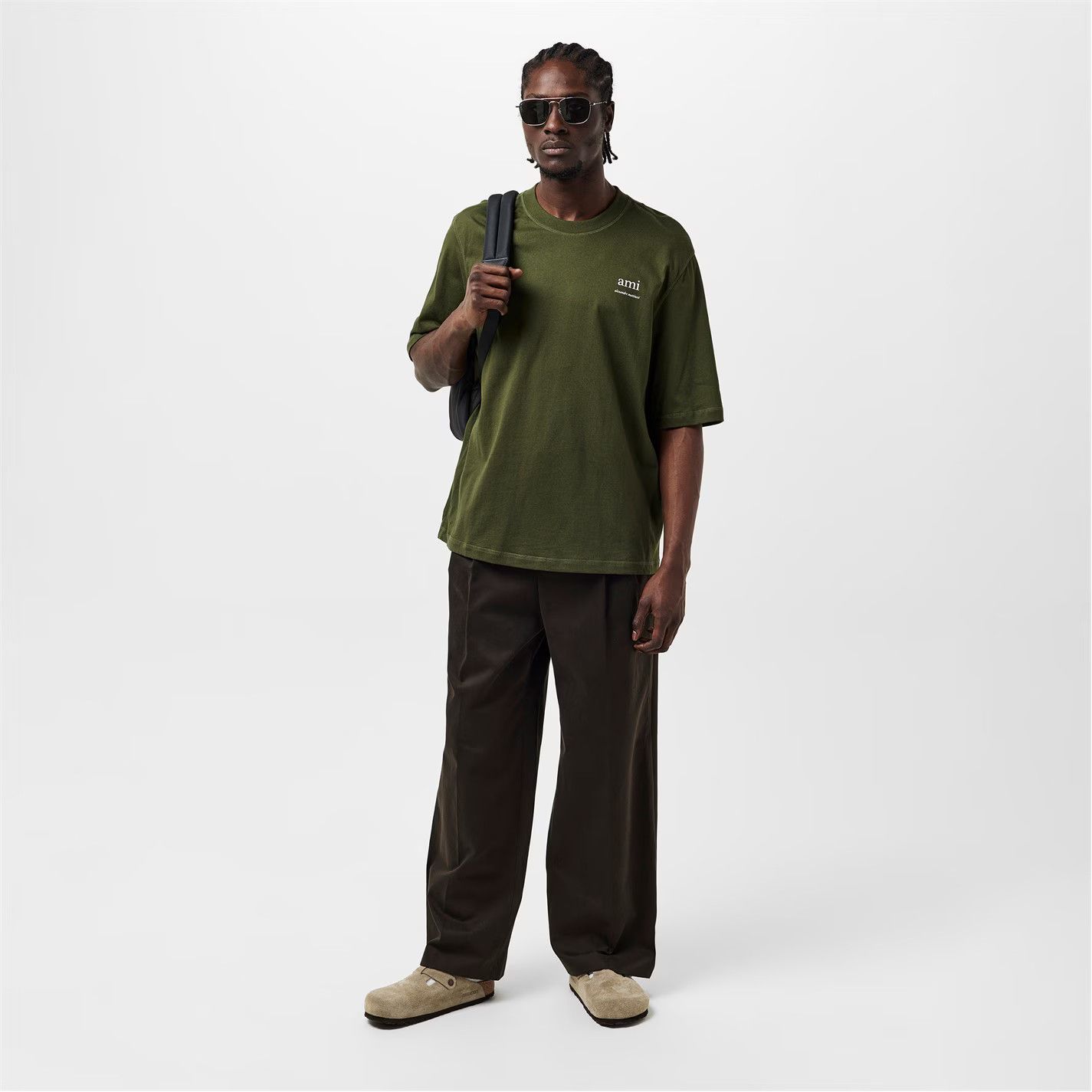 AMI o1g2r1mq0326 Alexandre Mattiussi T-Shirt in Green Size US XXL / EU 58 / 5 - 6 Thumbnail