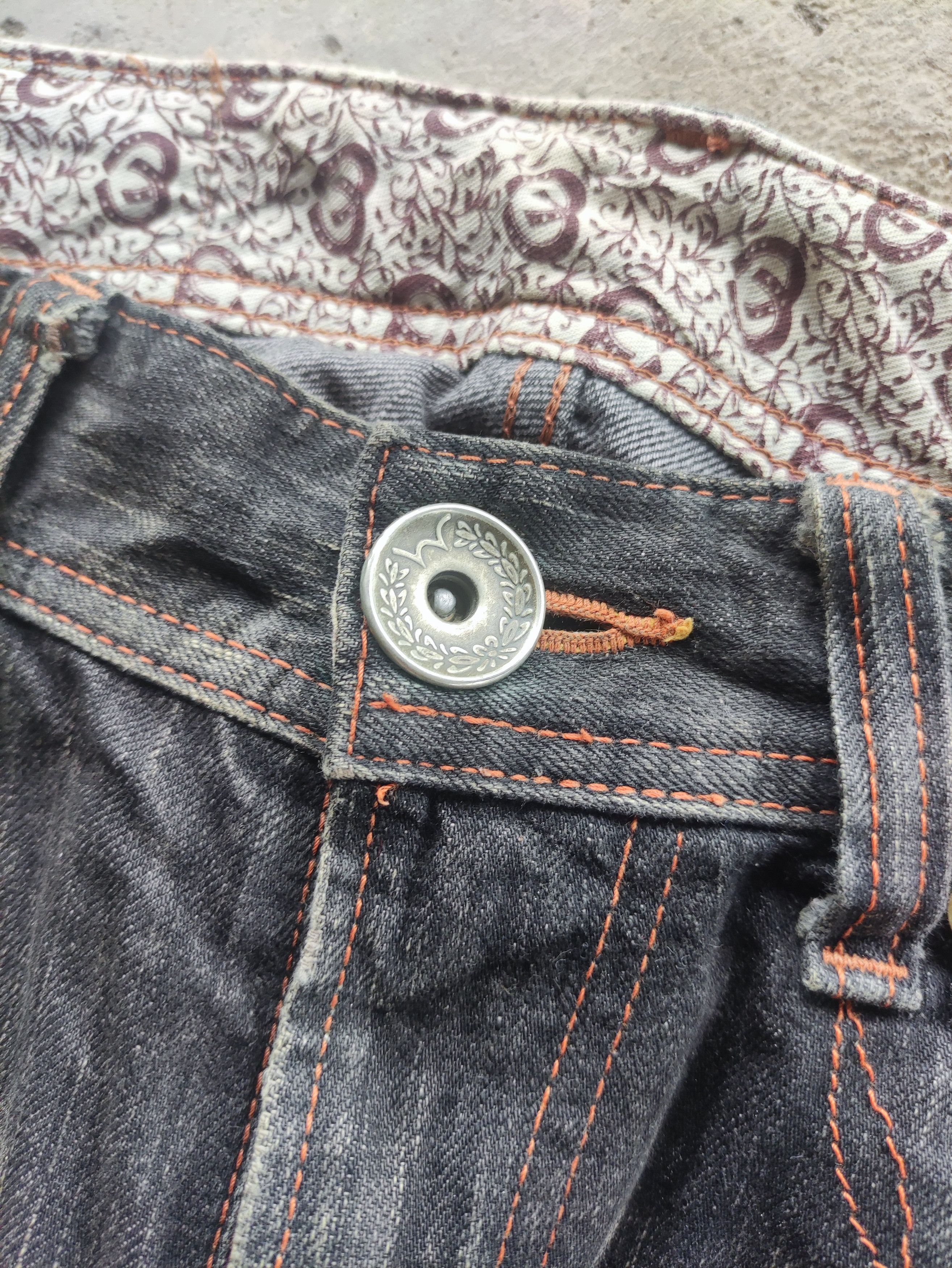 Edwin Vintage Edwin 503 Distress Faded Denim Pants Size US 33 - 6 Thumbnail