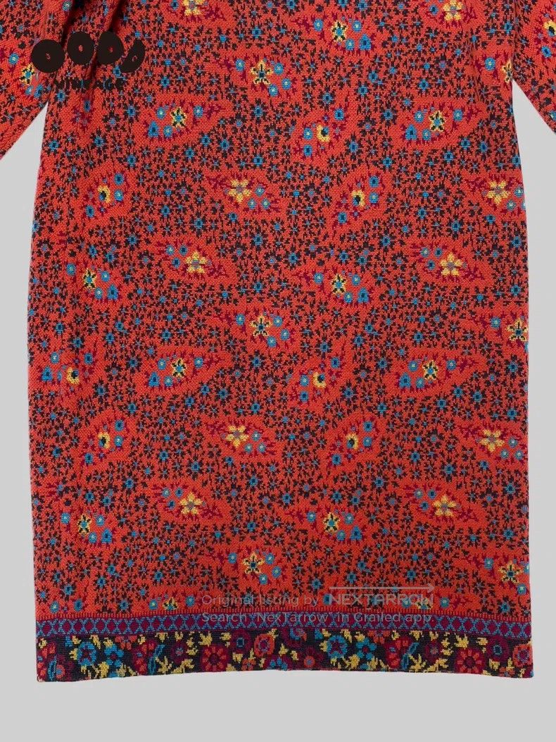 Saint Laurent Paris Saint Laurent Paris Floral padded shoulder long-sleeve dre Size M / US 6-8 / IT 42-44 - 5 Thumbnail