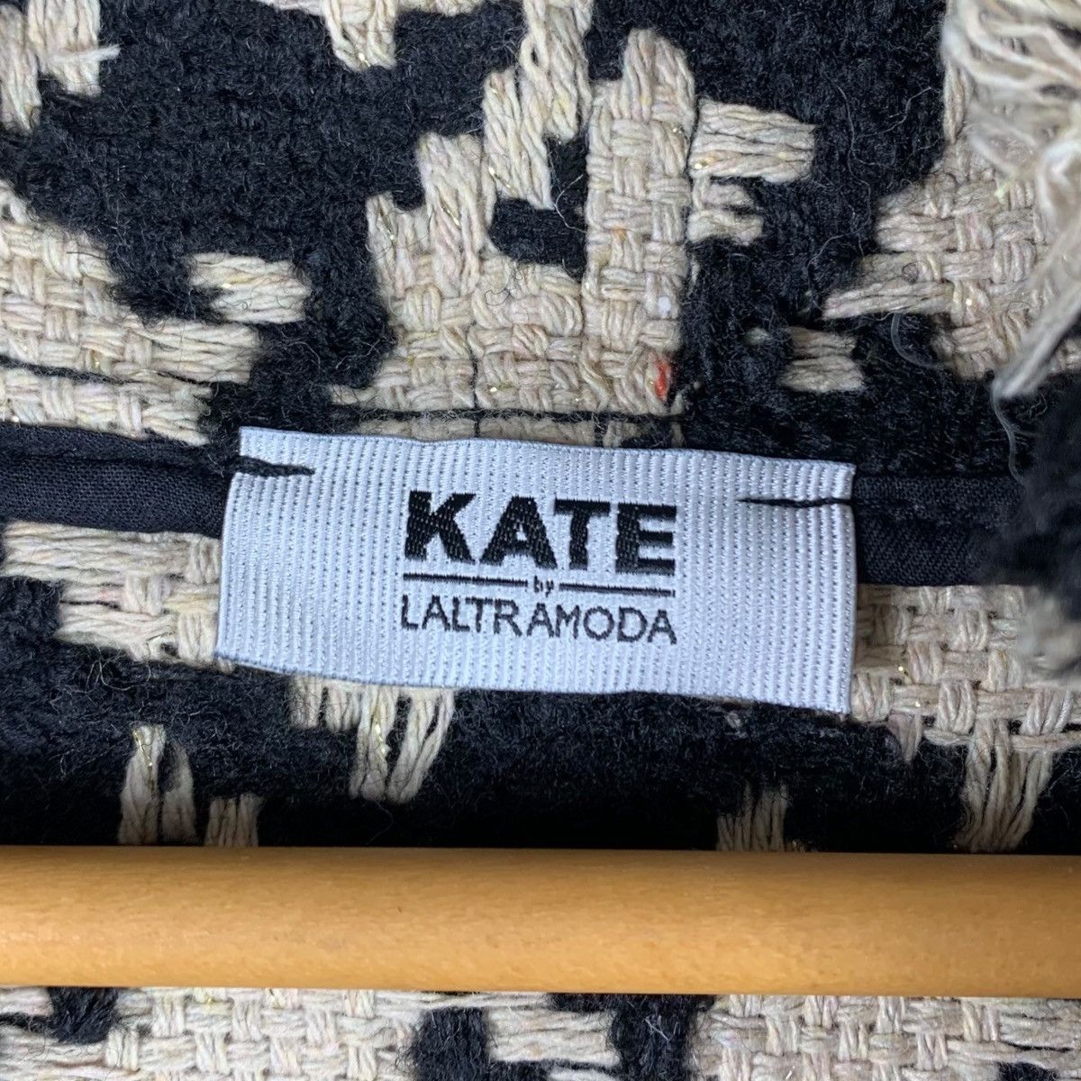 Vintage KATE By LALTRAMODA Houndstoth Italy Check Tartan Trench Coat Size US M / EU 48-50 / 2 - 4 Thumbnail