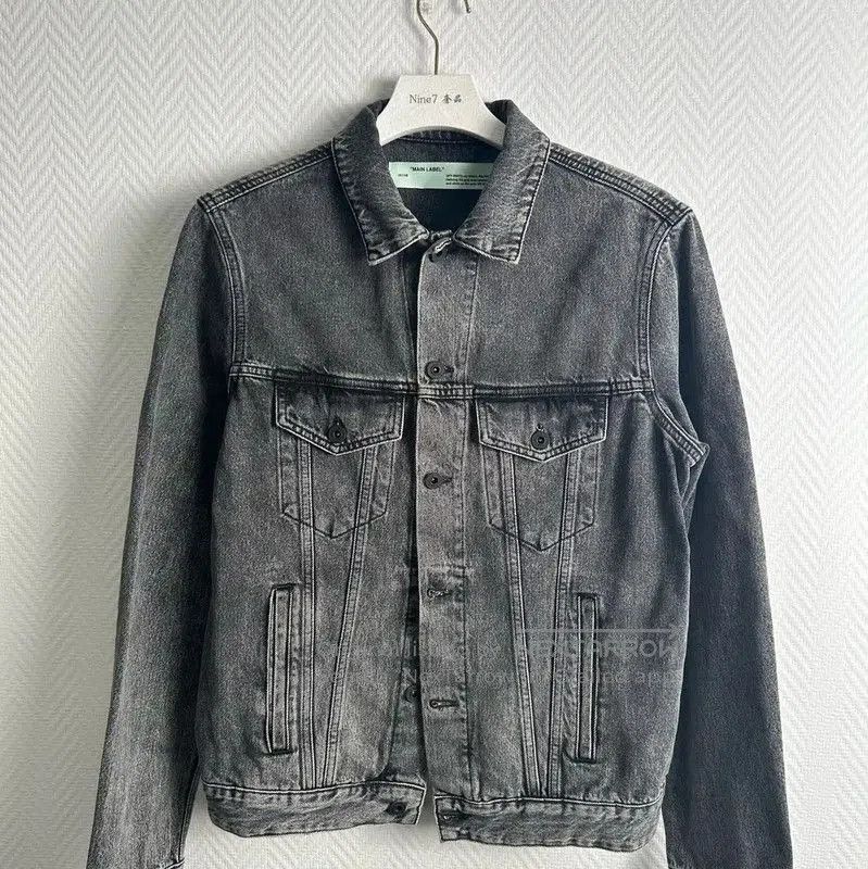 Off-White Off-White Black Denim Jacket for Men . Size US L / EU 52-54 / 3 - 1 Thumbnail