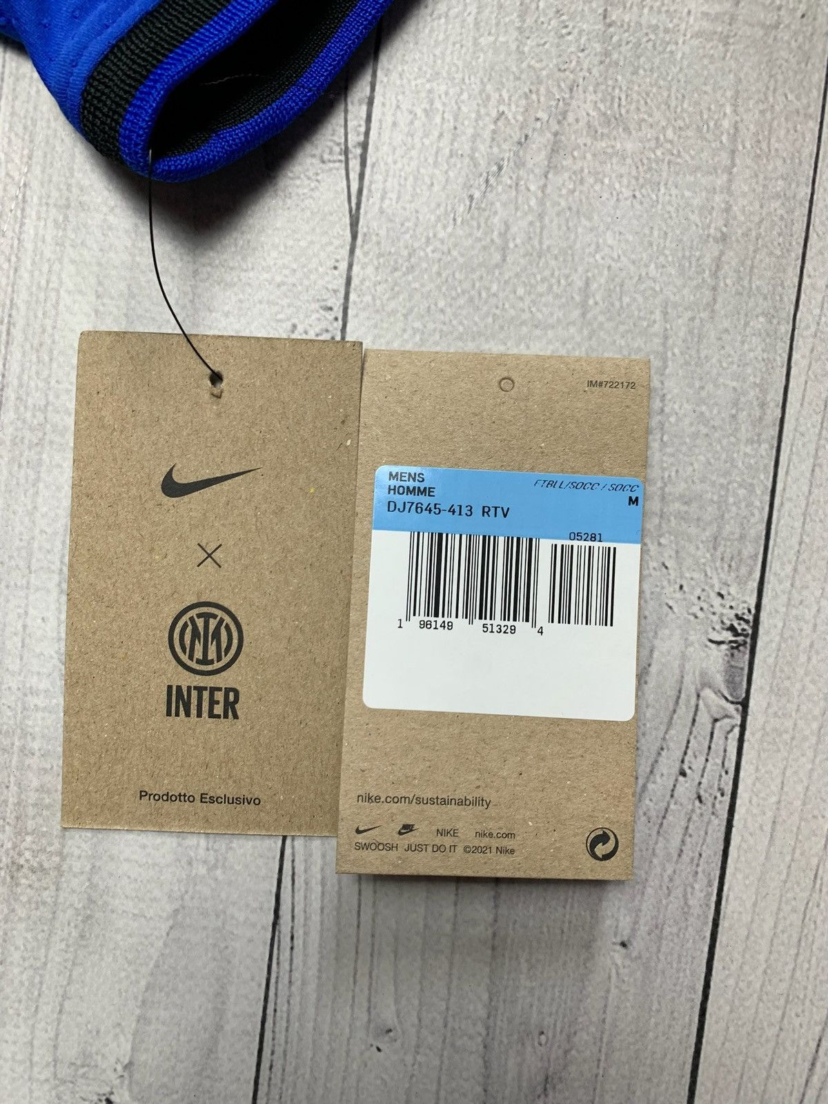 Nike Nike Inter Milan soccer jersey size M new! Size US M / EU 48-50 / 2 - 4 Thumbnail
