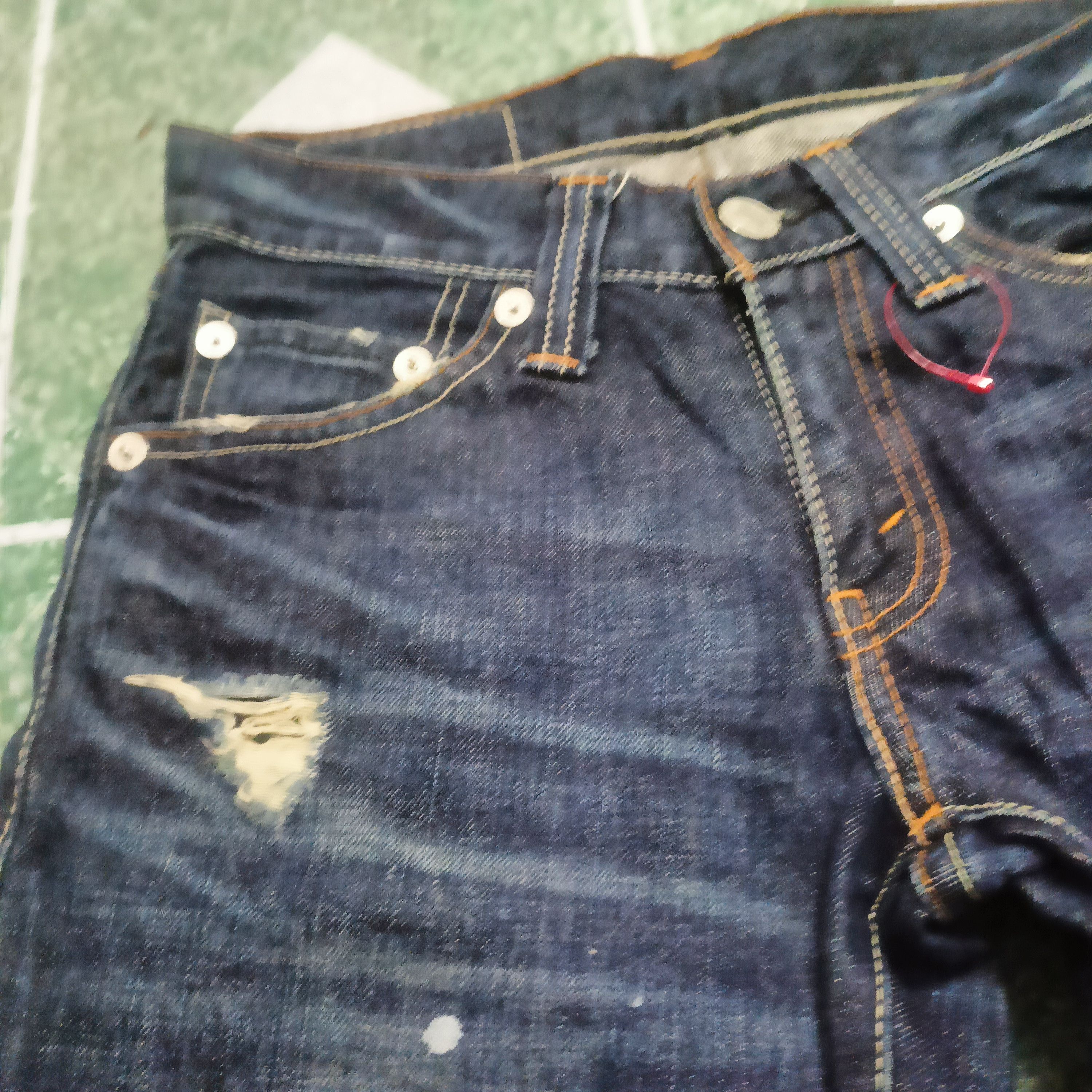 Levi's 💥Insane 90s Levis 708 Distressed Paint Splatter Bootcut Size US 28 / EU 44 - 4 Thumbnail
