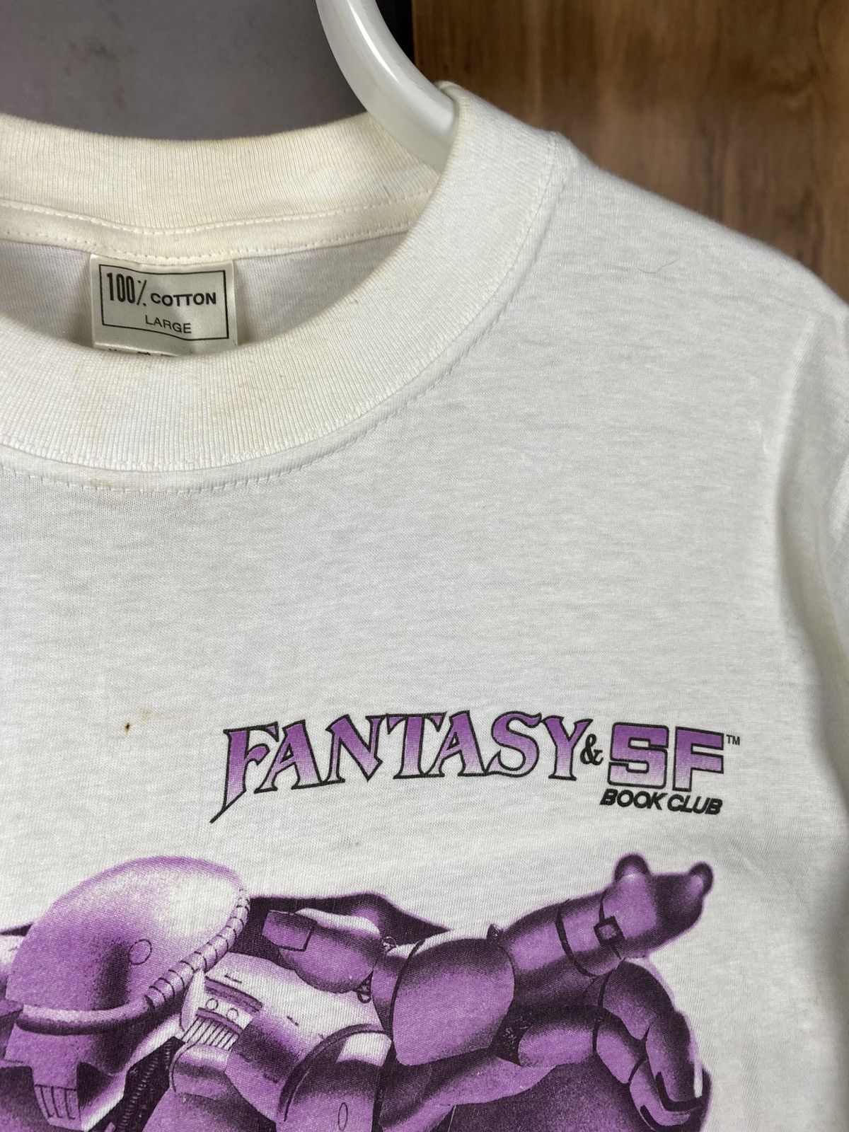 Vintage 📚Vintage 90s Fantasy SF Book Club Faded Y2K Tee📚 Size US L / EU 52-54 / 3 - 3 Thumbnail
