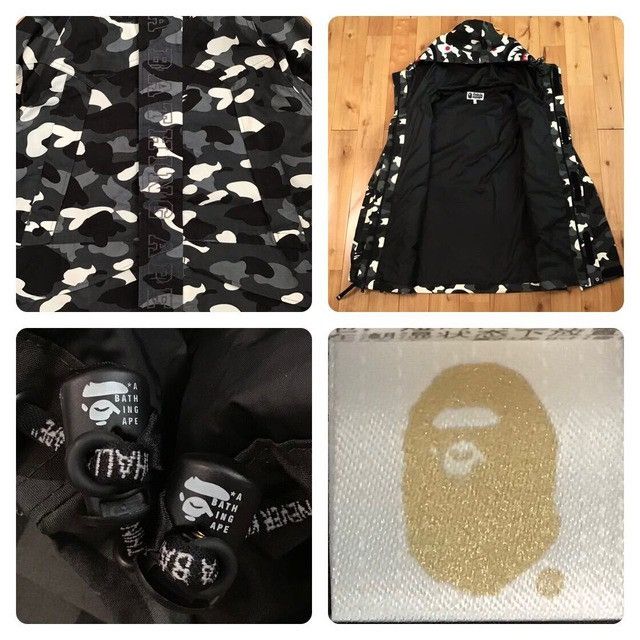 Bape 💫Glow in the dark💫 BAPE camo shark hoodie snowboard jacket Size US M / EU 48-50 / 2 - 10 Thumbnail