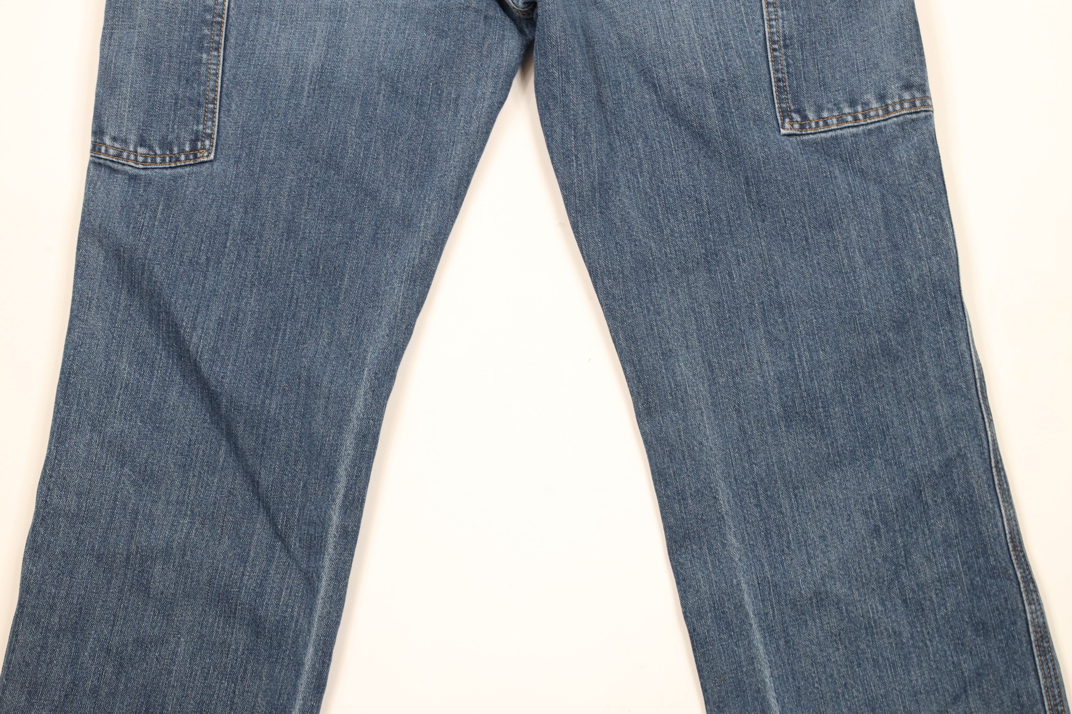 Carhartt × Vintage Vintage Carhartt Relaxed Fit Wide Leg Dungaree Jeans Blue Size US 36 / EU 52 - 13 Thumbnail