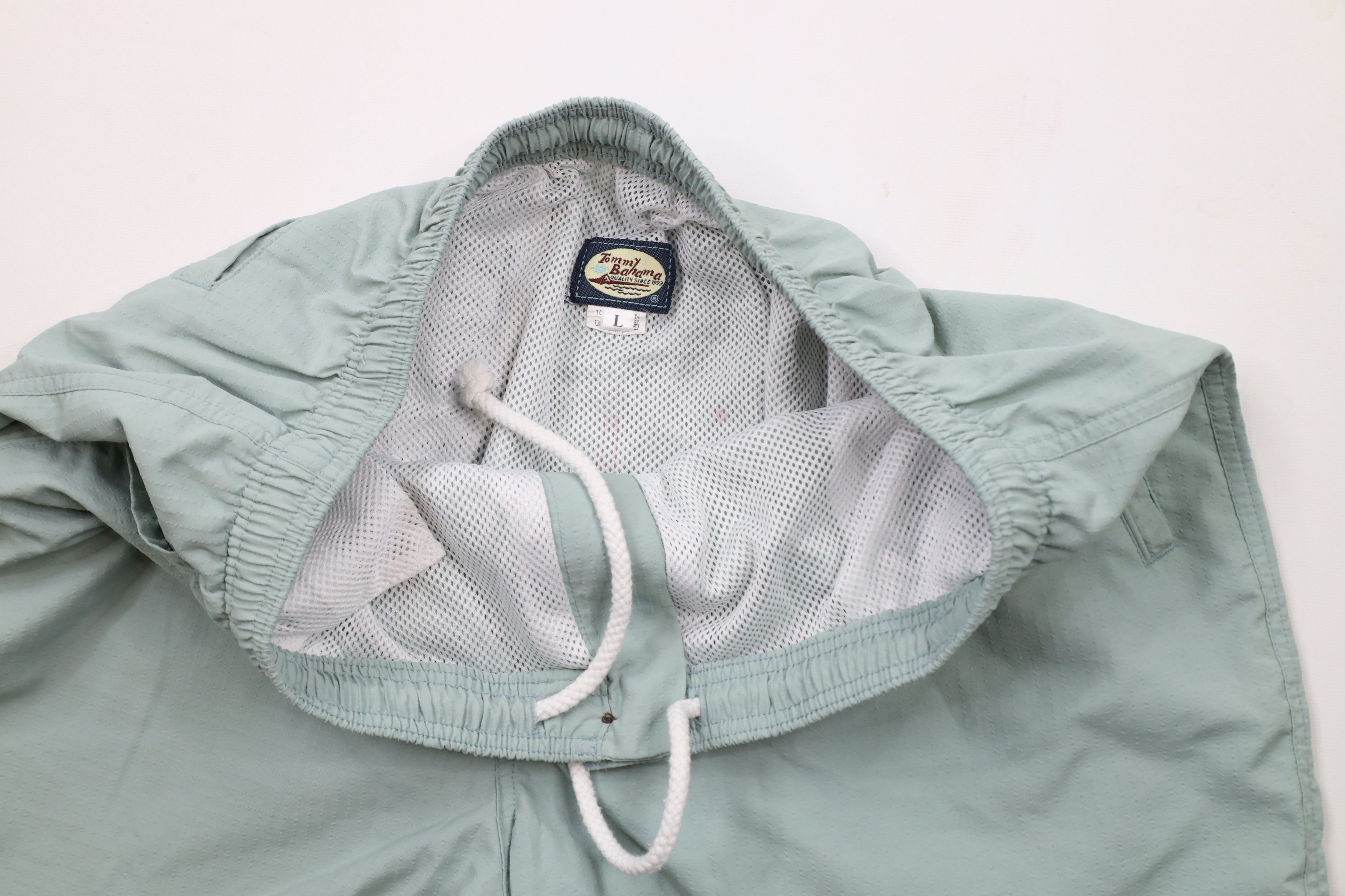 Tommy Bahama × Vintage Vintage Tommy Bahama Seersucker Lined Shorts Mint Green Size US 34 / EU 50 - 7 Thumbnail