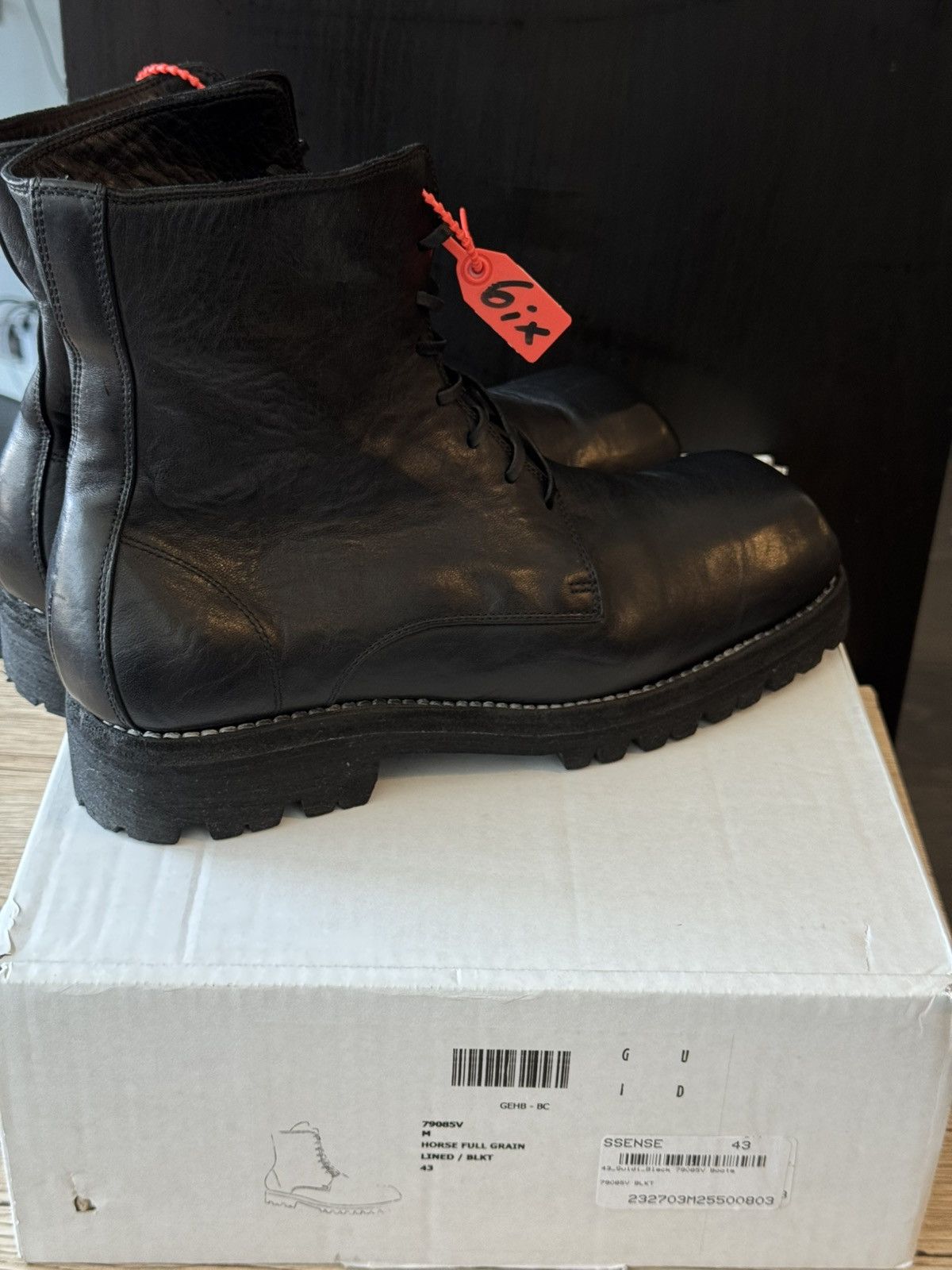 Guidi Guidi 79085V Ankle High Horse Leather All Black Boots Size US 10 / EU 43 - 3 Thumbnail
