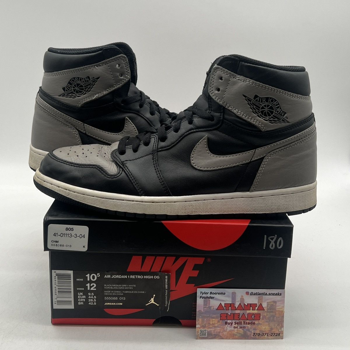 Nike Air Jordan 1 high shadow Size US 10.5 / EU 43-44 - 1 Thumbnail
