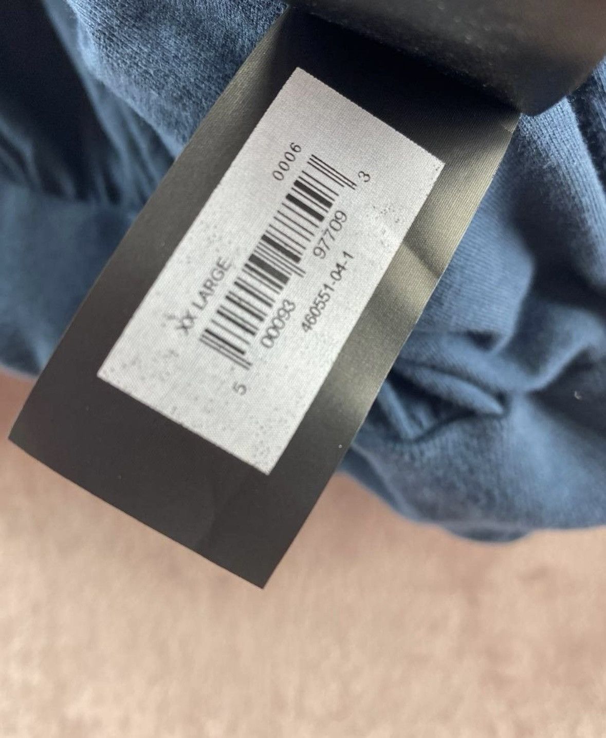 Balenciaga × Gap × Kanye West NOT LAA Yeezy Gap Balenciaga Dark Blue Dove Hoodie Size US XXL / EU 58 / 5 - 7 Thumbnail