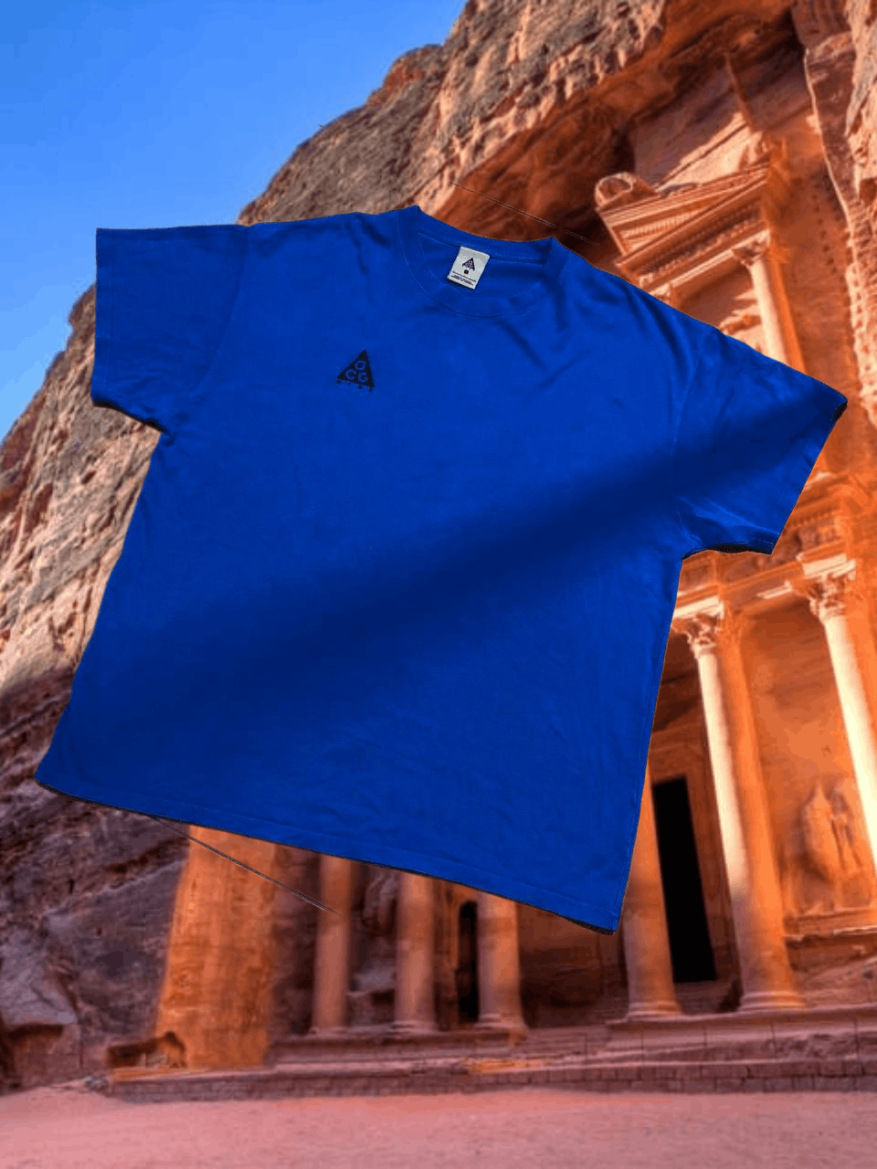 Nike ACG Streetwear T-Shirt Nike ACG blue logo Y2K Vintage Size US XL / EU 56 / 4 - 1 Thumbnail
