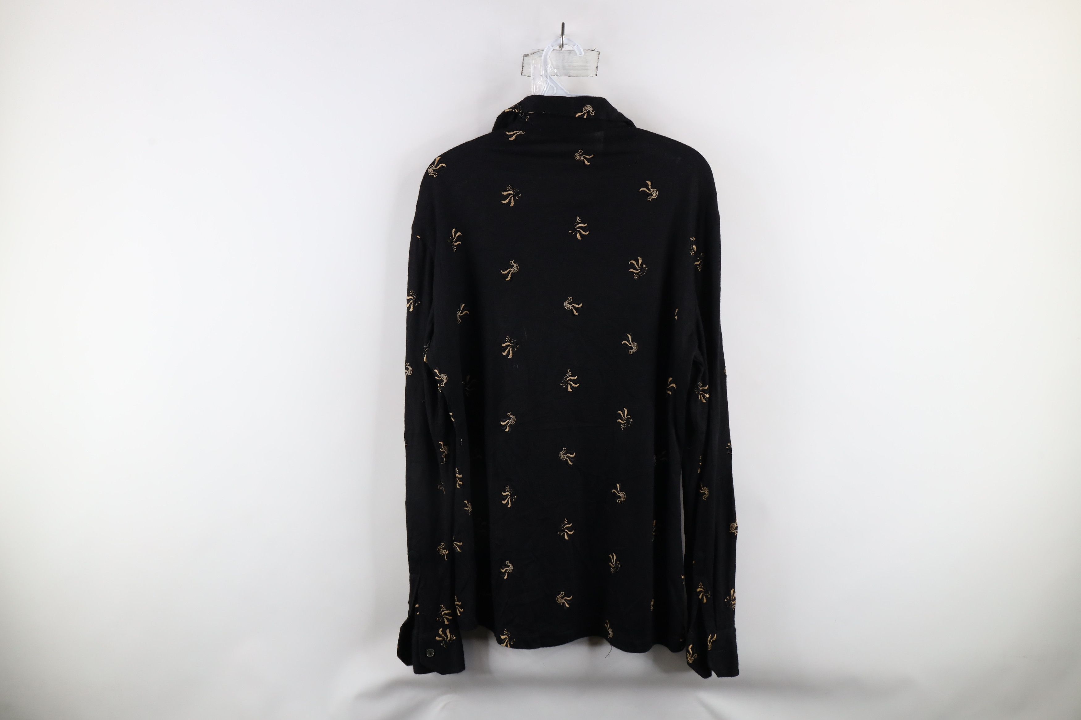 Vintage Vintage 70s Streetwear Rooster All Over Print Button Shirt Size US M / EU 48-50 / 2 - 8 Thumbnail