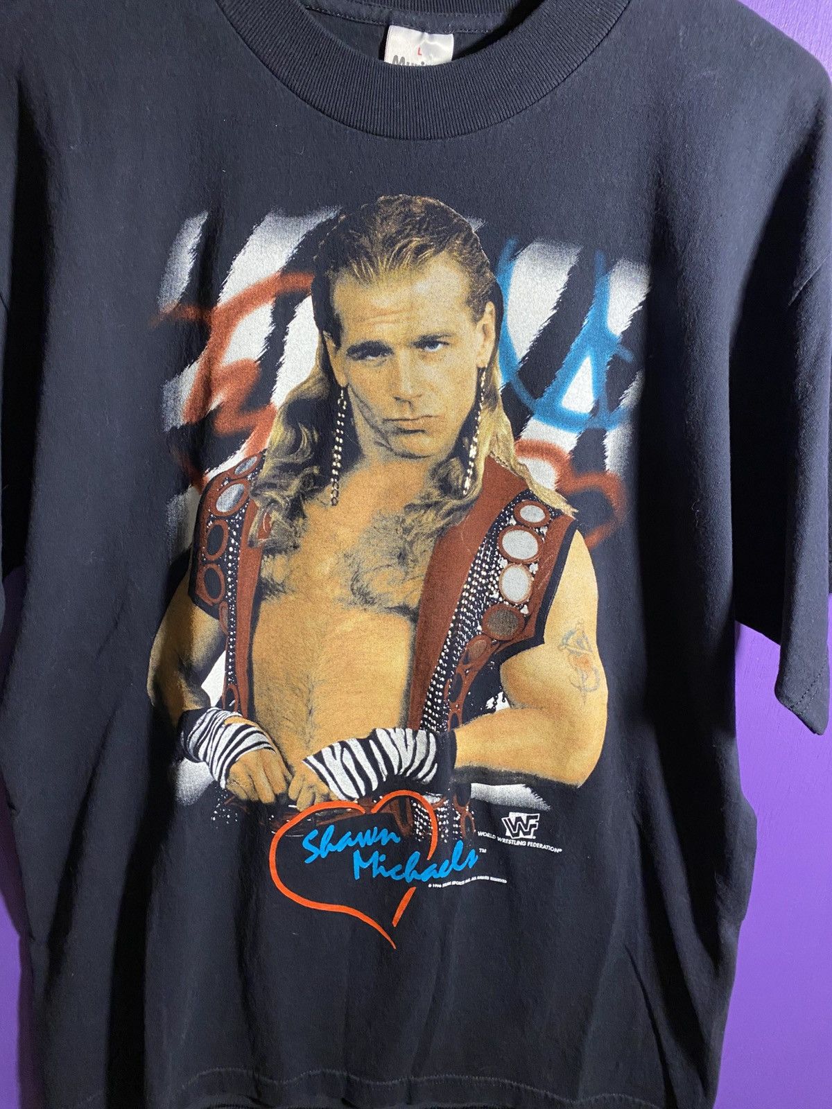 WWF Vintage 1996 WWF Shawn Michaels t-shirt Size US L / EU 52-54 / 3 - 3 Thumbnail