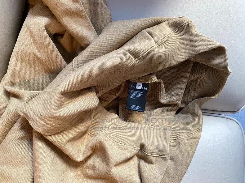Balenciaga Beige Hoodie Sweatshirt XS.
