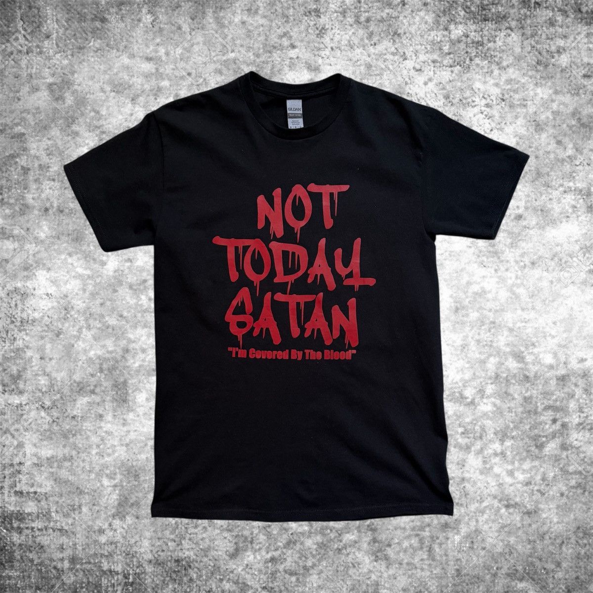 Rap Tees KB Not Today Satan Christian Rap Tee Size US M / EU 48-50 / 2 - 1 Thumbnail