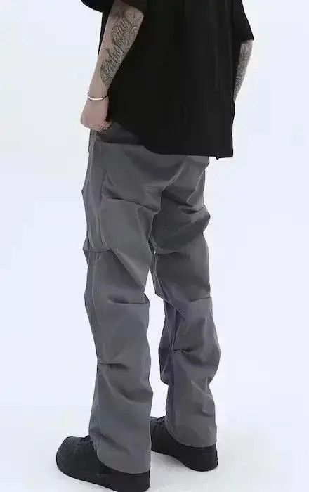 Japanese Brand × Vintage Stack Pleated Gray Sweatpants Size US 32 / EU 48 - 4 Thumbnail
