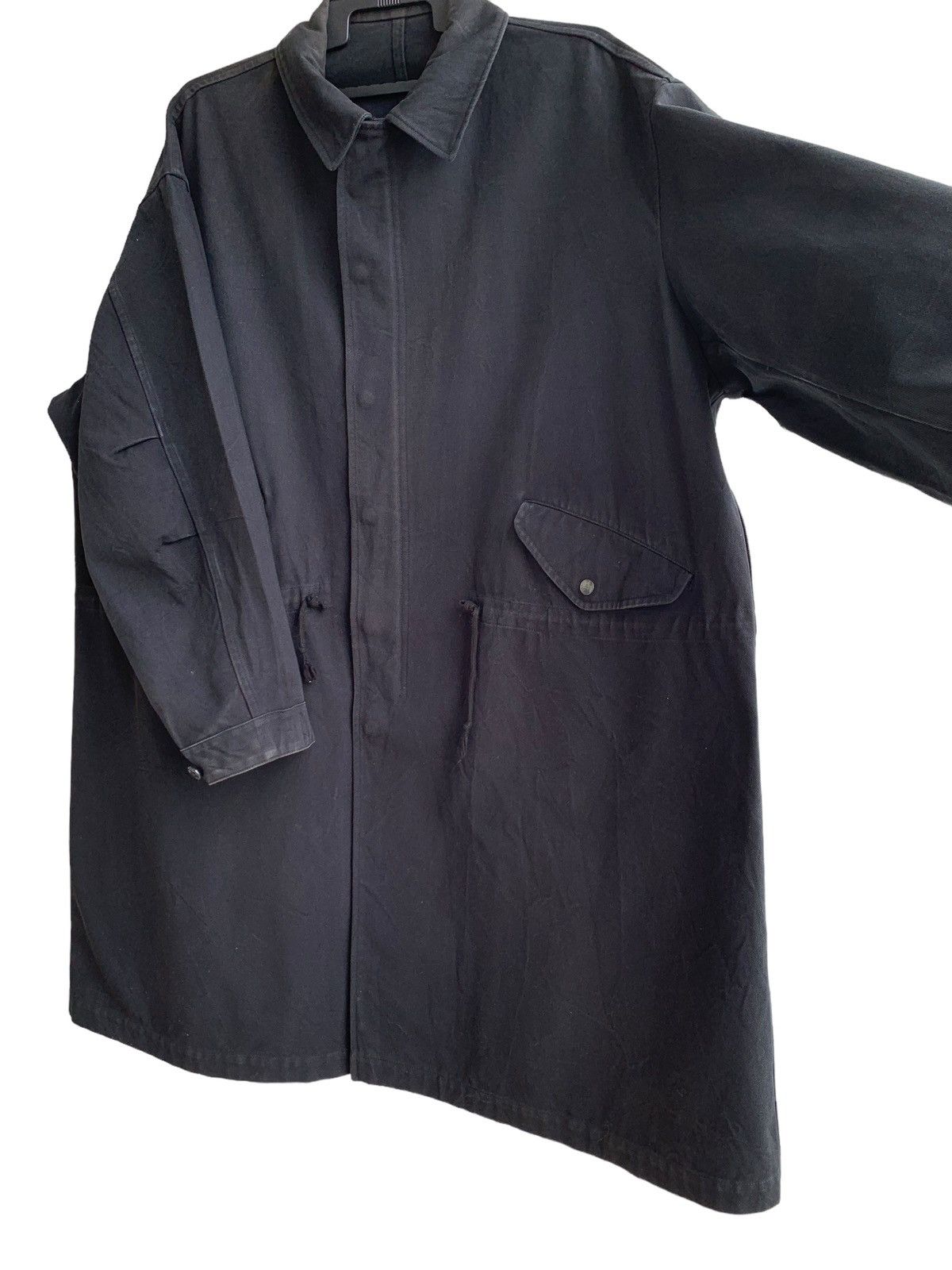 Yohji Yamamoto 🔥Rare Vintage Ys Yohji Yamamoto Long Coat Cotton Black Man Size US M / EU 48-50 / 2 - 7 Thumbnail