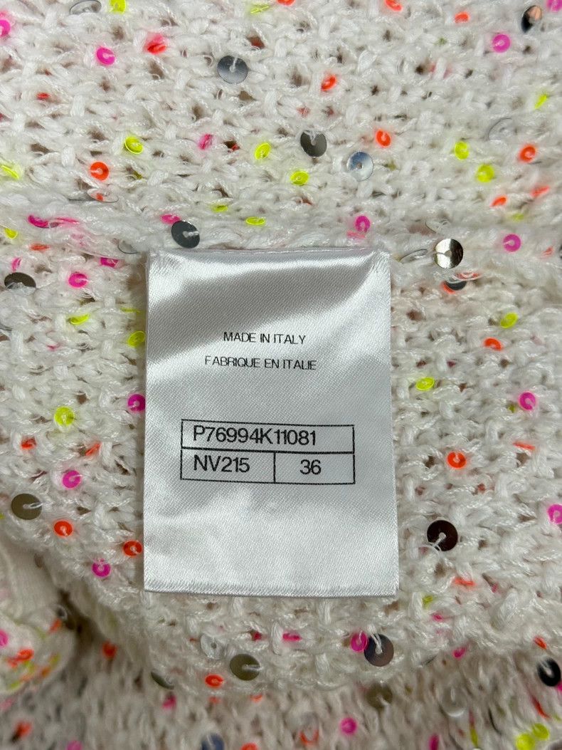 Chanel Chanel Colourful sequin knitted cardigan coat Size XS / US 0-2 / IT 36-38 - 4 Thumbnail