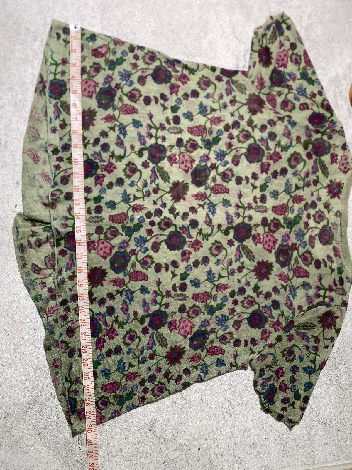 Japanese Brand Vtg Knit Japanese Brand Full Flowers Size ONE SIZE - 14 Thumbnail