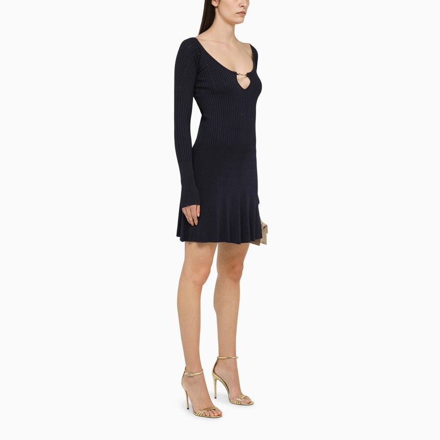 Jacquemus o1d2blof0824 Pralu Mini Dress in Navy Blue Size S / US 4 / IT 40 - 2 Thumbnail