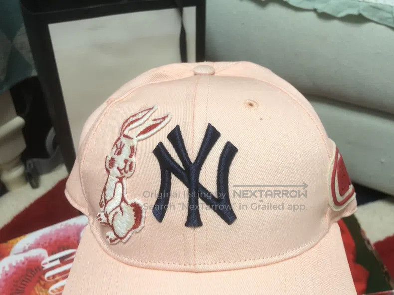 Gucci Gucci Little Rabbit Pink Baseball Cap Size ONE SIZE - 4 Thumbnail