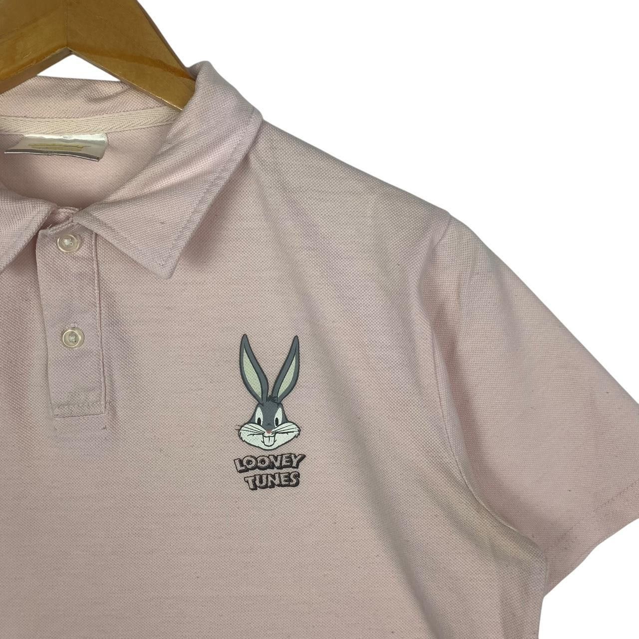 Other LOONEY TUNES BUGS BUNNY Cartoon Peach Polo Tee Size XL / US 12-14 / IT 48-50 - 5 Thumbnail