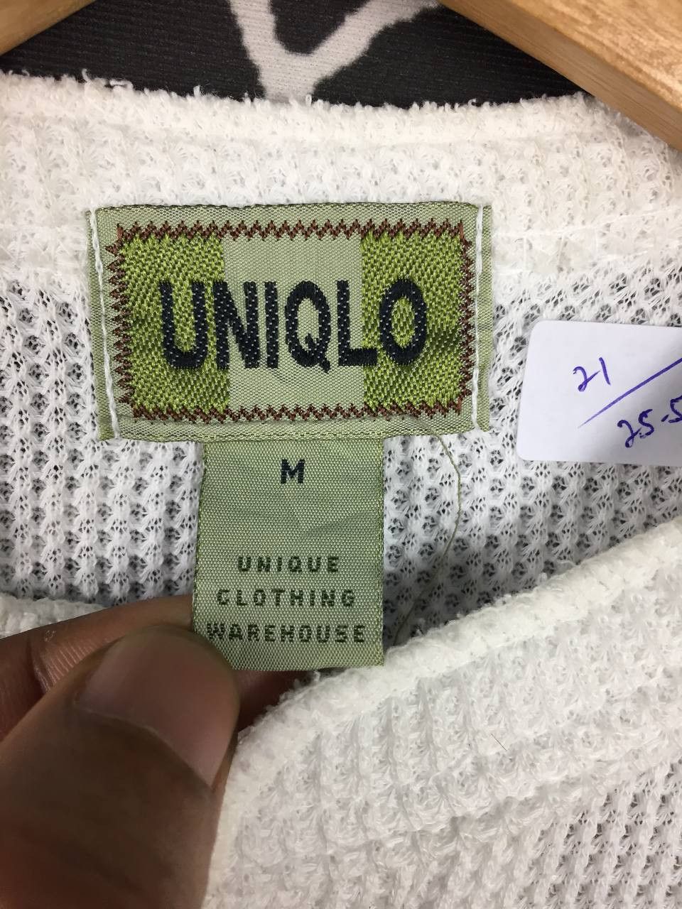 Uniqlo Vtg Uniqlo Plain Essential Waffle Hanley Neck Tee Size US M / EU 48-50 / 2 - 9 Thumbnail
