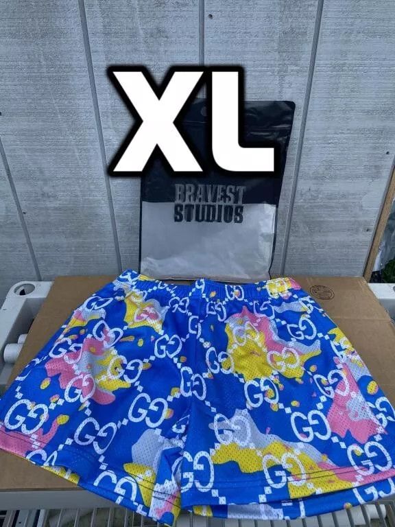 Bravest Studios ⚡️Bravest Studios GG Logo Blue Cotton Candy Mesh Shorts XL⚡️ Size US 34 / EU 50 - 1 Thumbnail