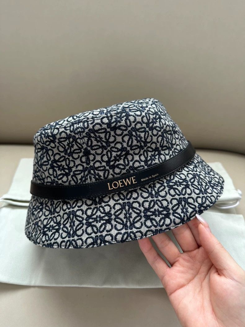Loewe LOEWE size 59 Classic embroidered blue bucket hat Size ONE SIZE - 1 Thumbnail