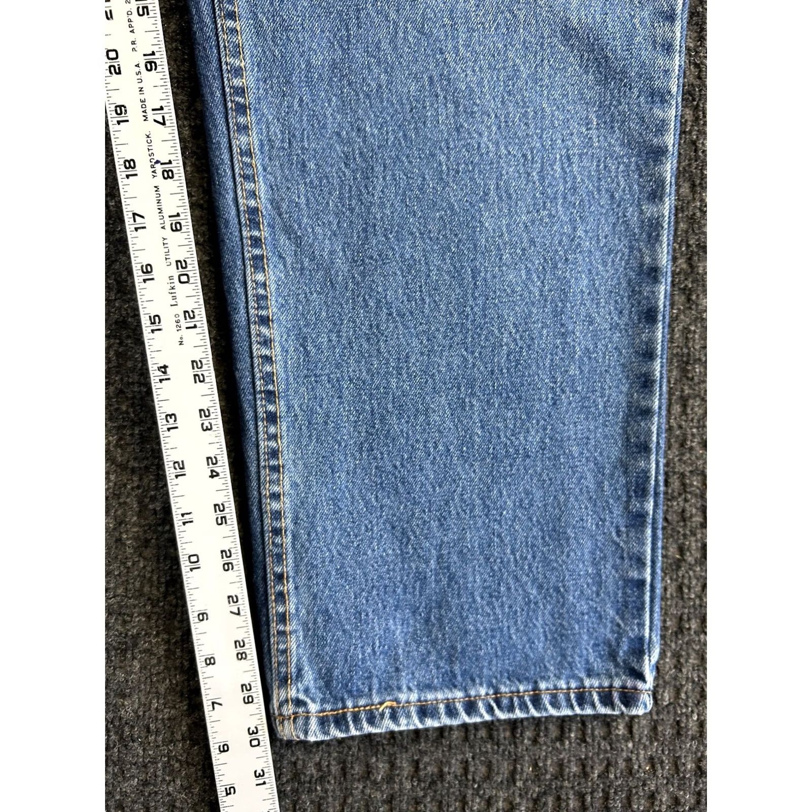Levi's Levi’s 550 Jeans Relaxed Fit Men’s 40 x 30 Light Wash Blue Denim Jeans Logo 5-Pocket Blue Mens Regular Size US 40 / EU 56 - 6 Thumbnail