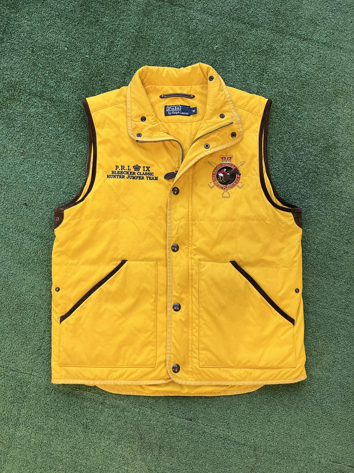 Polo Ralph Lauren Ralph Lauren Hunter Team Contrast Yellow Y2k Nylon Vest Grailed