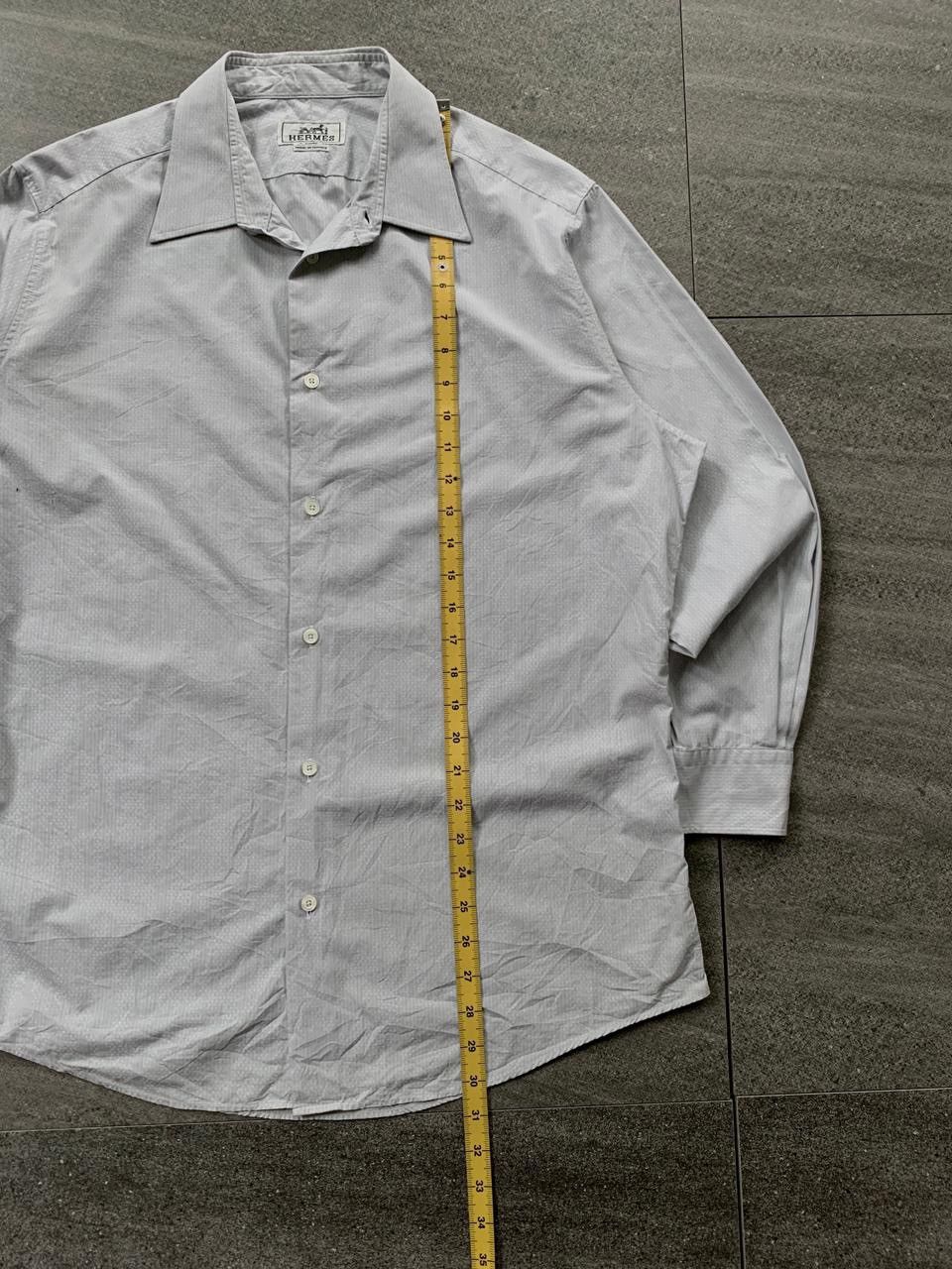 Hermes FREE TAX! Textured Longsleeve Shirt Size US M / EU 48-50 / 2 - 11 Thumbnail