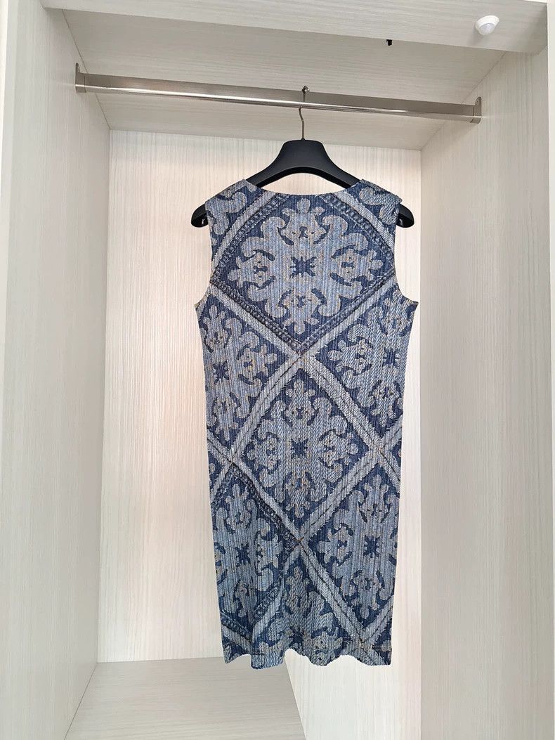 Other Issey Miyake size:4 Blue-gray denim long top dress Size S / US 4 / IT 40 - 3 Thumbnail