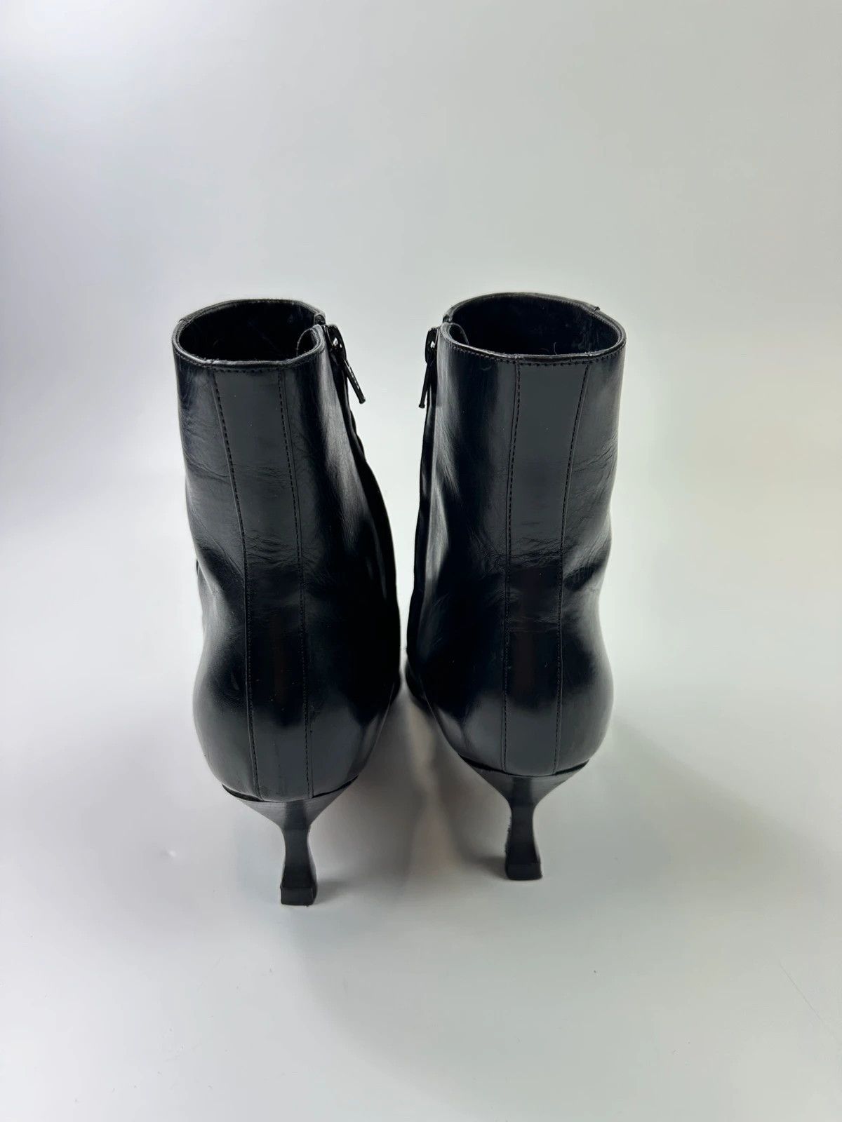 Dior Dior John Galliano Black Leather High Heels Boots Size US 10 / IT 40 - 9 Thumbnail