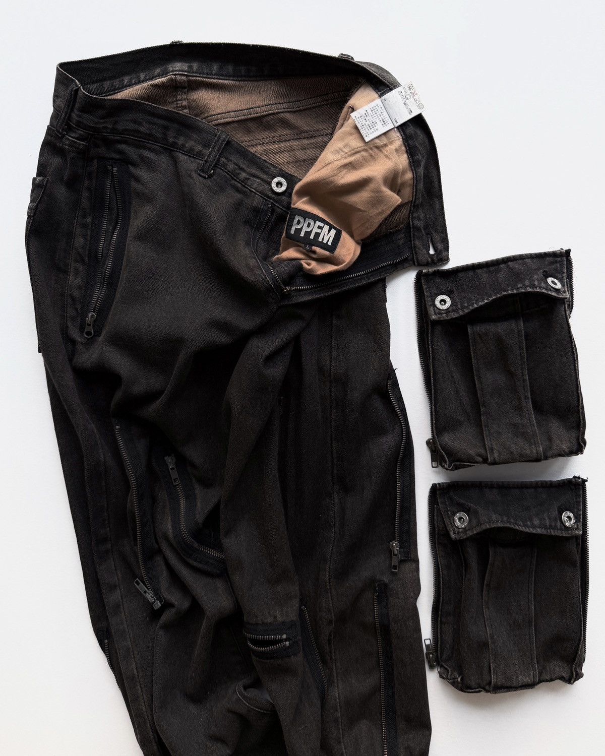 PPFM PPFM MULTI-POCKET CARGO JEANS Size US 33 - 9 Thumbnail