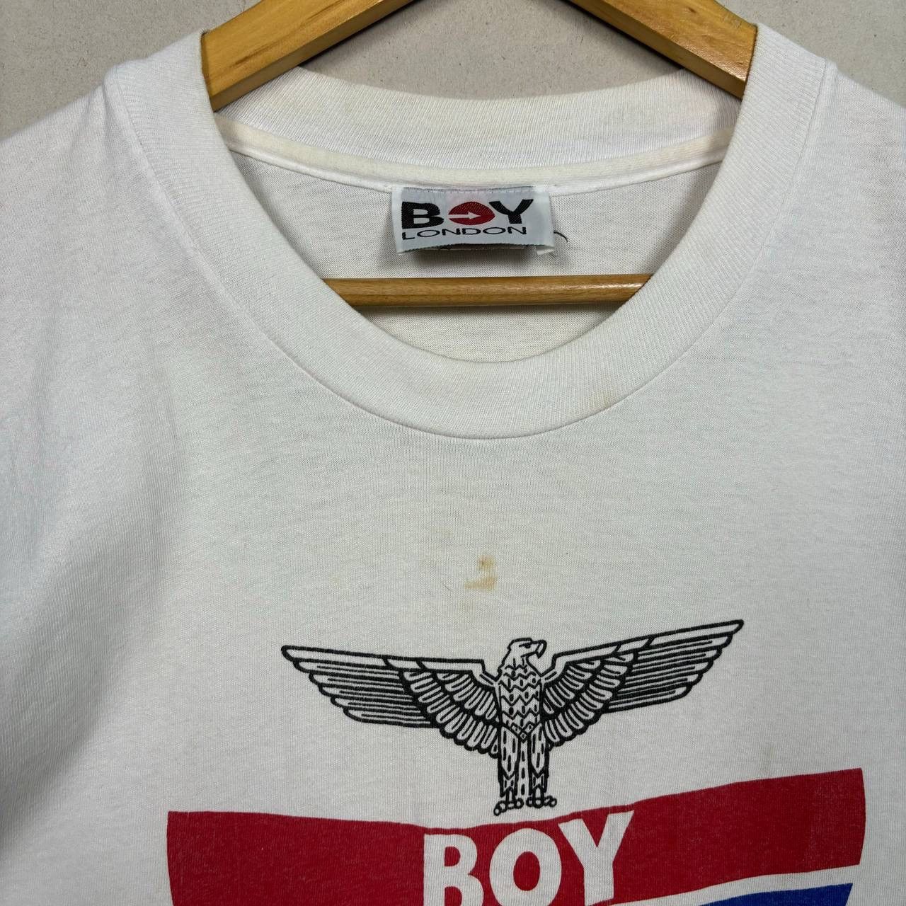 Boy London Vintage Boy London T-Shirt Eagle Union Jack Made in USA L Size US L / EU 52-54 / 3 - 6 Thumbnail